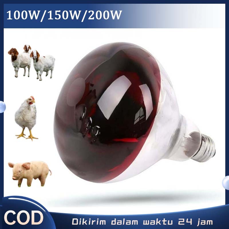 200w Lampu Pemanas Ayam Kandang Alat Pemanas Anak Ayam Otomatis Pemanas Kandang Ayam