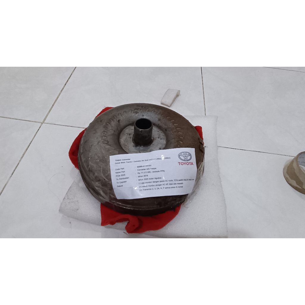 Torque Converter / Donat Matic Toyota Agya dual VVT-i