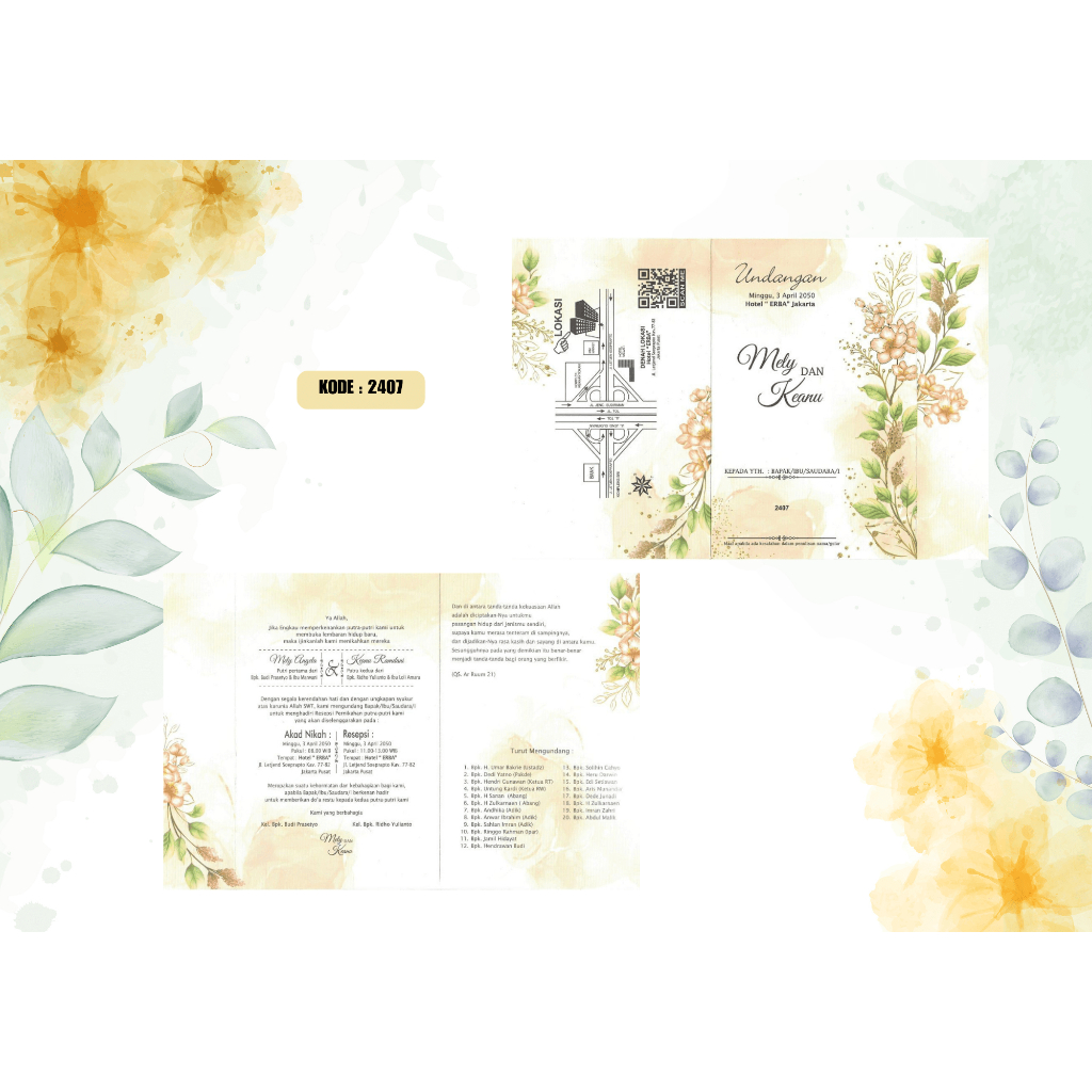 UNDANGAN NIKAH/KHITAN ERBA 2407