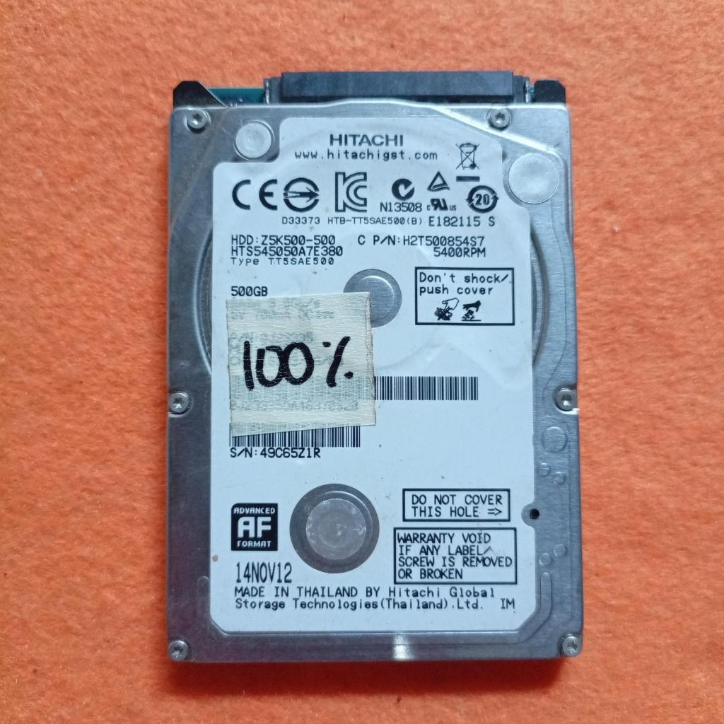 Hardisk slim hdd hitachi 500GB storage penyimpanan data laptop
