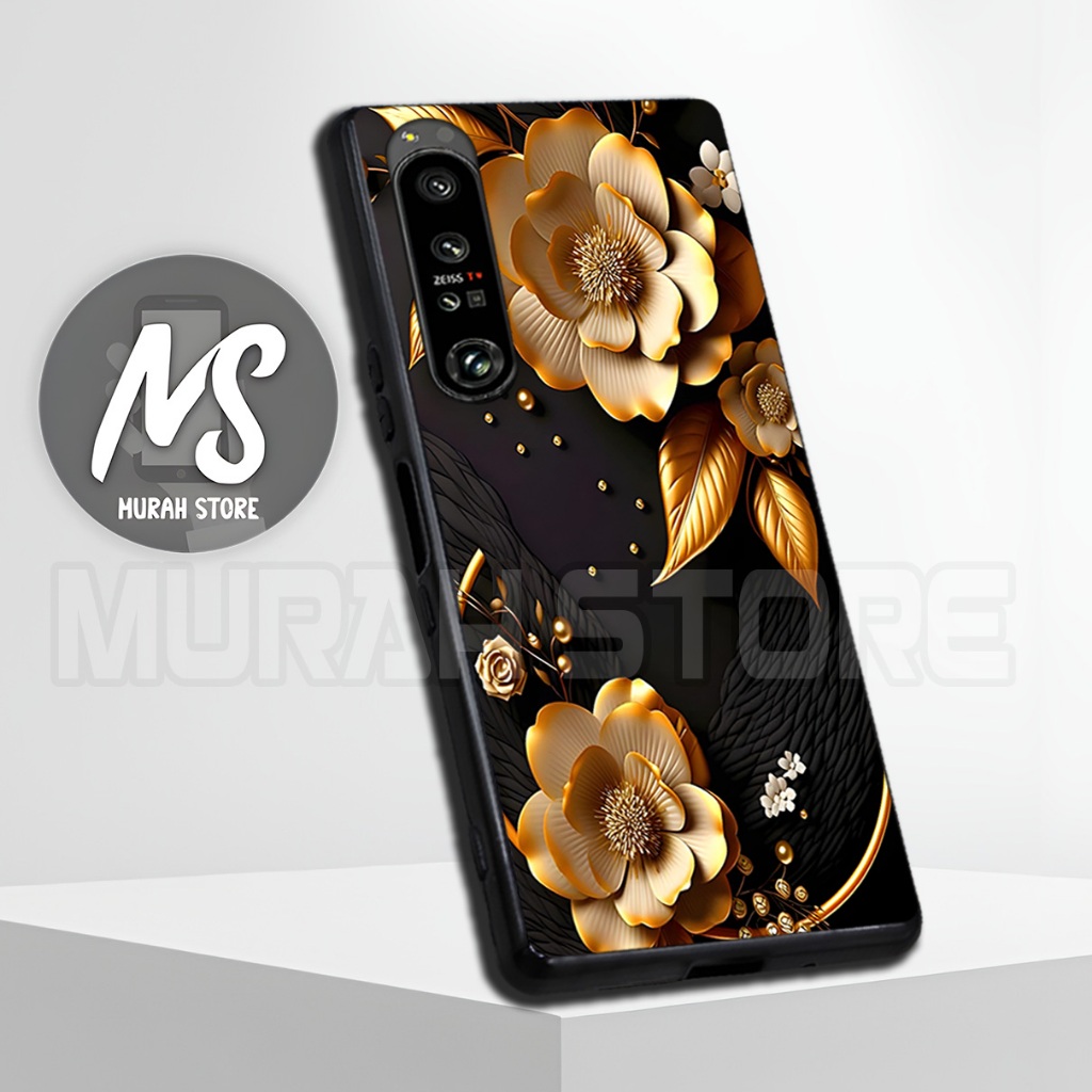 MS24/ Softcase Karet  SONY XPERIA 1 MARK 2/ MARK 4/ XPERIA 5 MARK 3 / Motif Bunga / Casing HP / Sili
