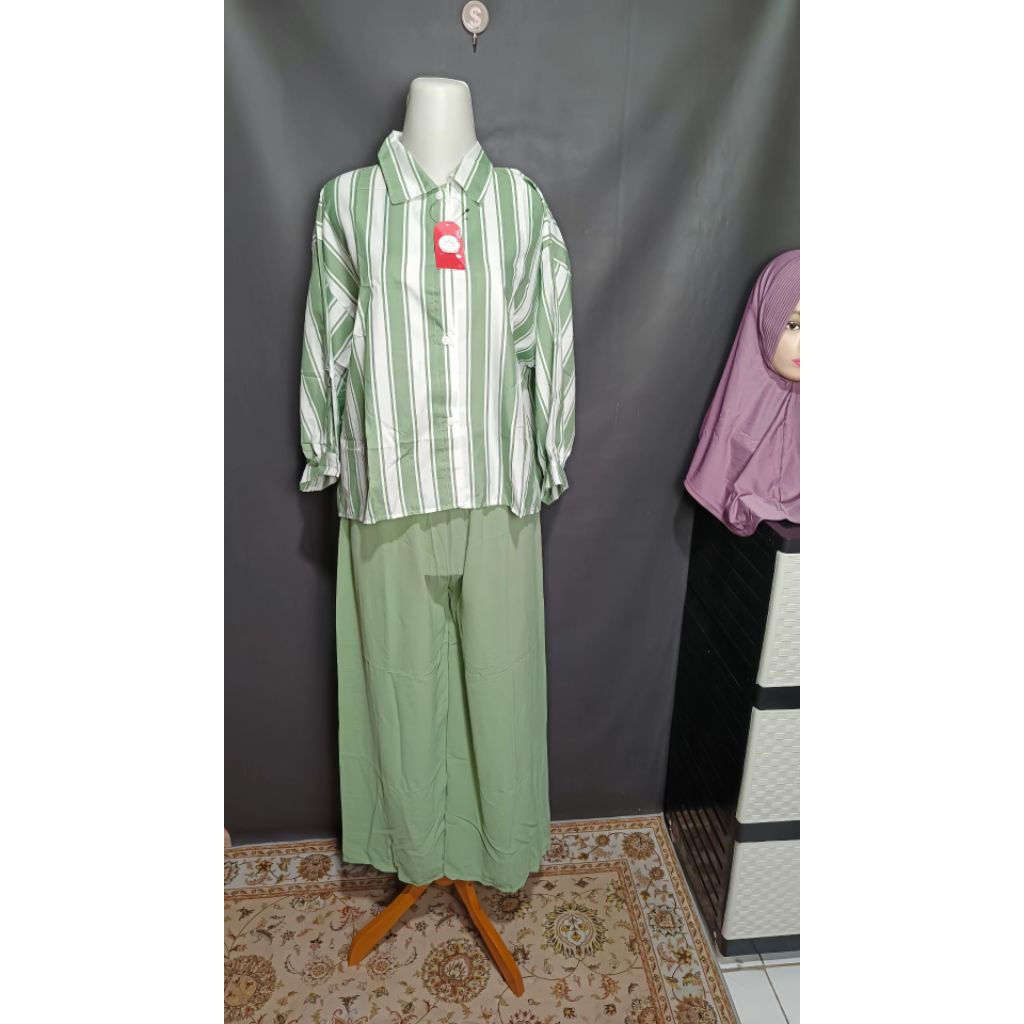 setelan wanita salur