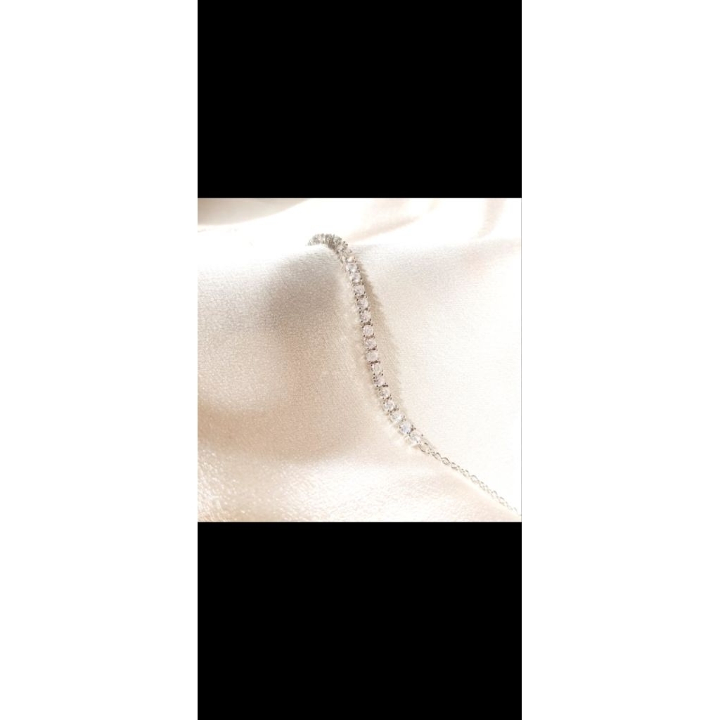 kalung emas putih 18K