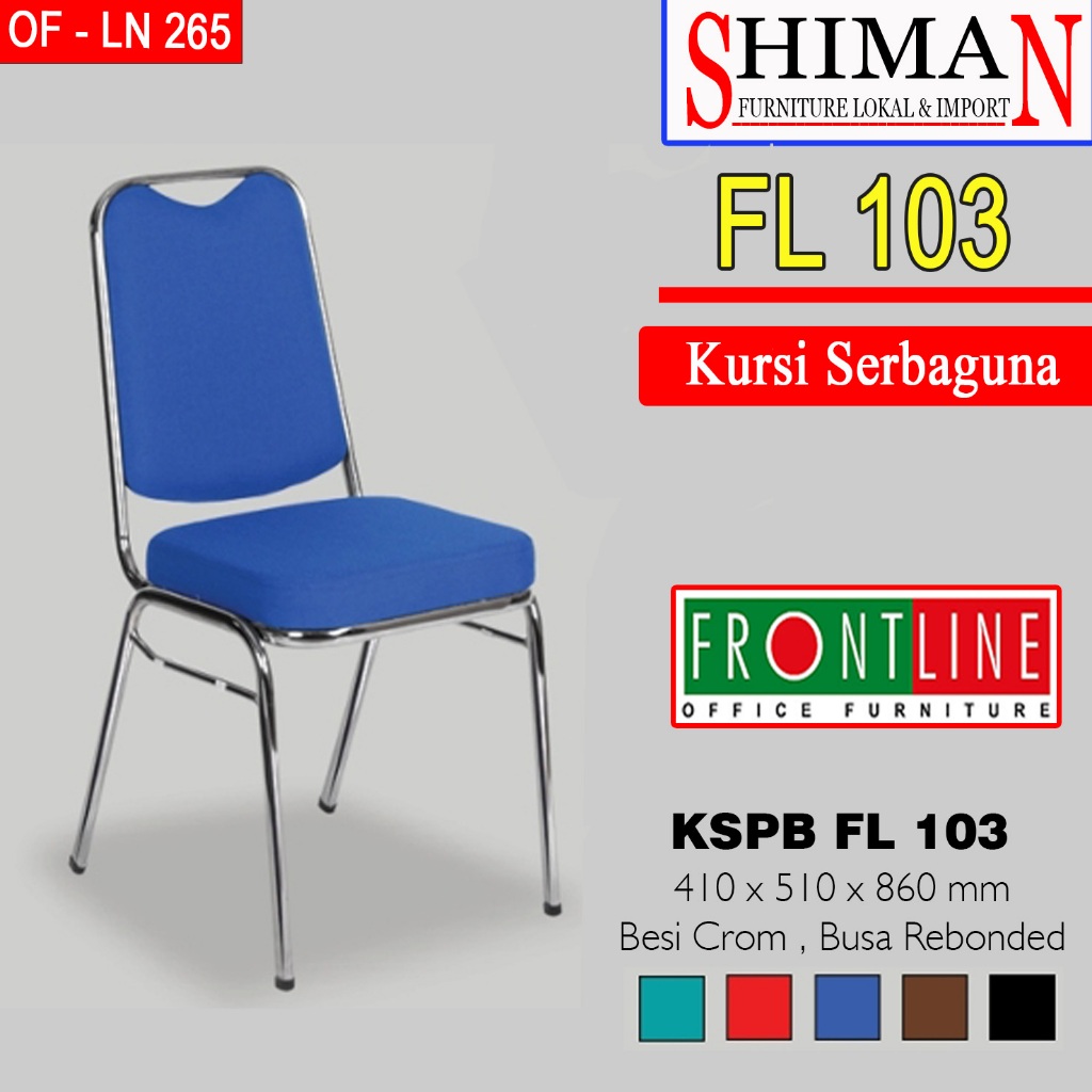 Kursi Susun KSPB FL 103 Pipa Oval Frontline