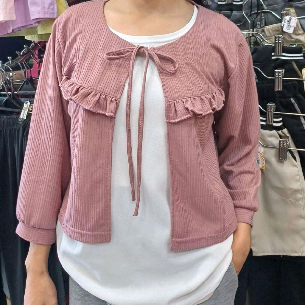 Cardigan crop top  set kensi Cardigan set wanita kekinian wanita korean