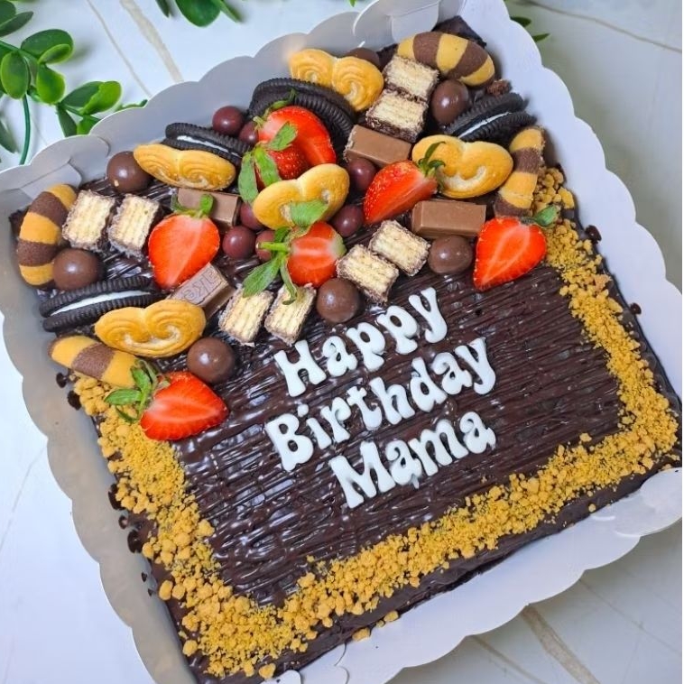 Fudgy Brownies  20×20 // brownies ulang tahun