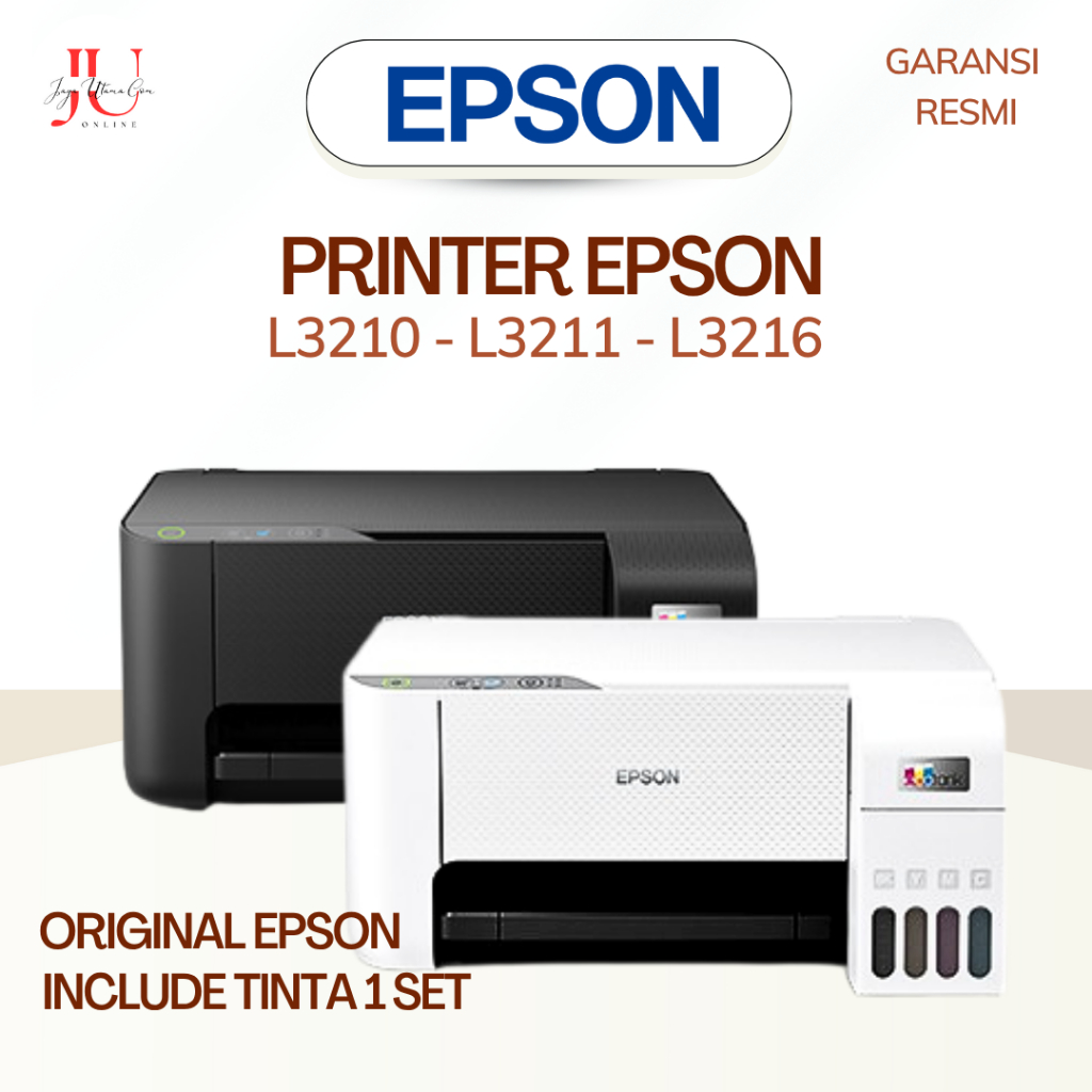 Printer Epson L3210 / L3211 / L3216 Print Scan Copy Original Epson Printer Multifungsi
