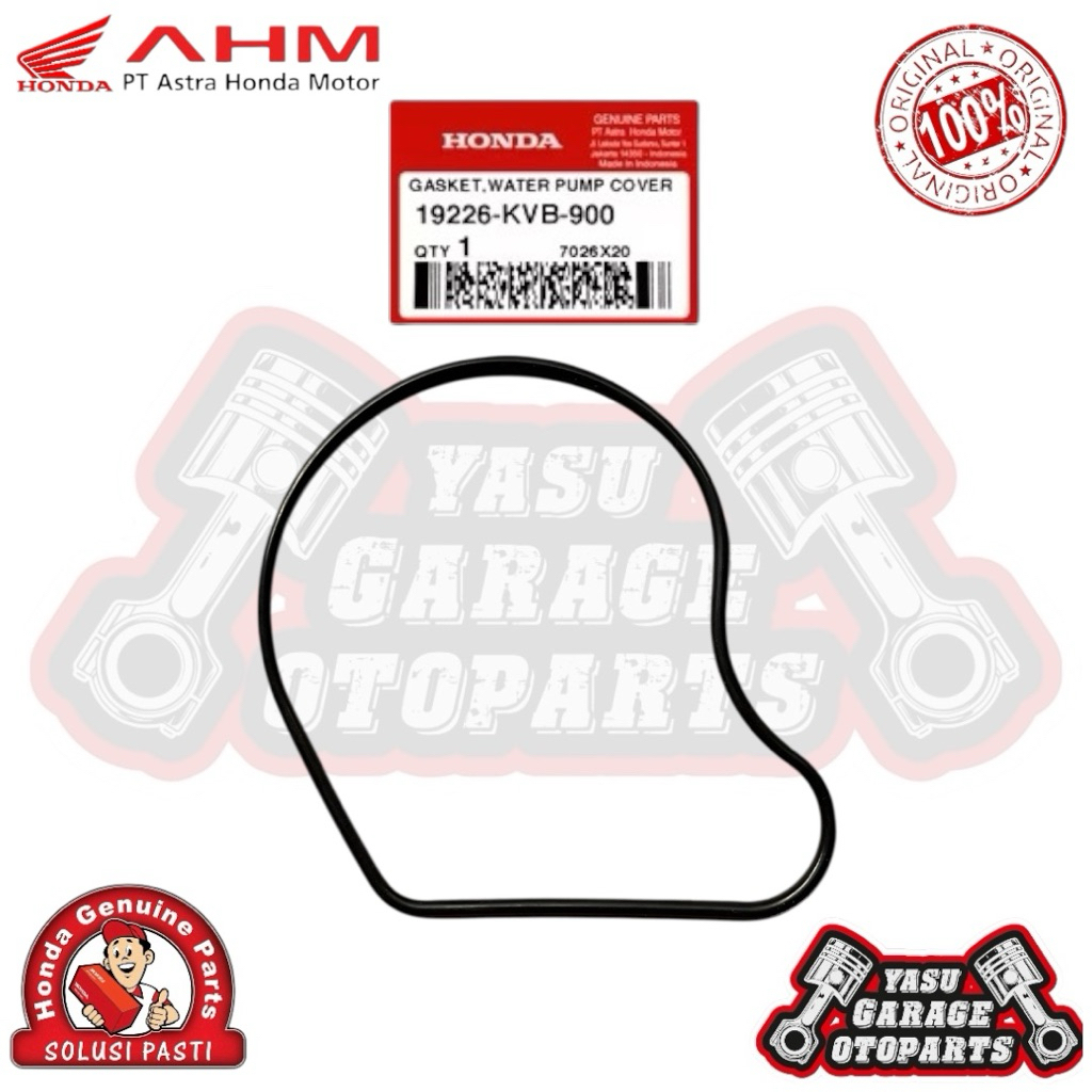 19226-KVB-900 GASKET ORING O RING WATER PUMP WATERPUMP KECIL VARIO 110 TECHNO KARBU ORI 19226KVB900