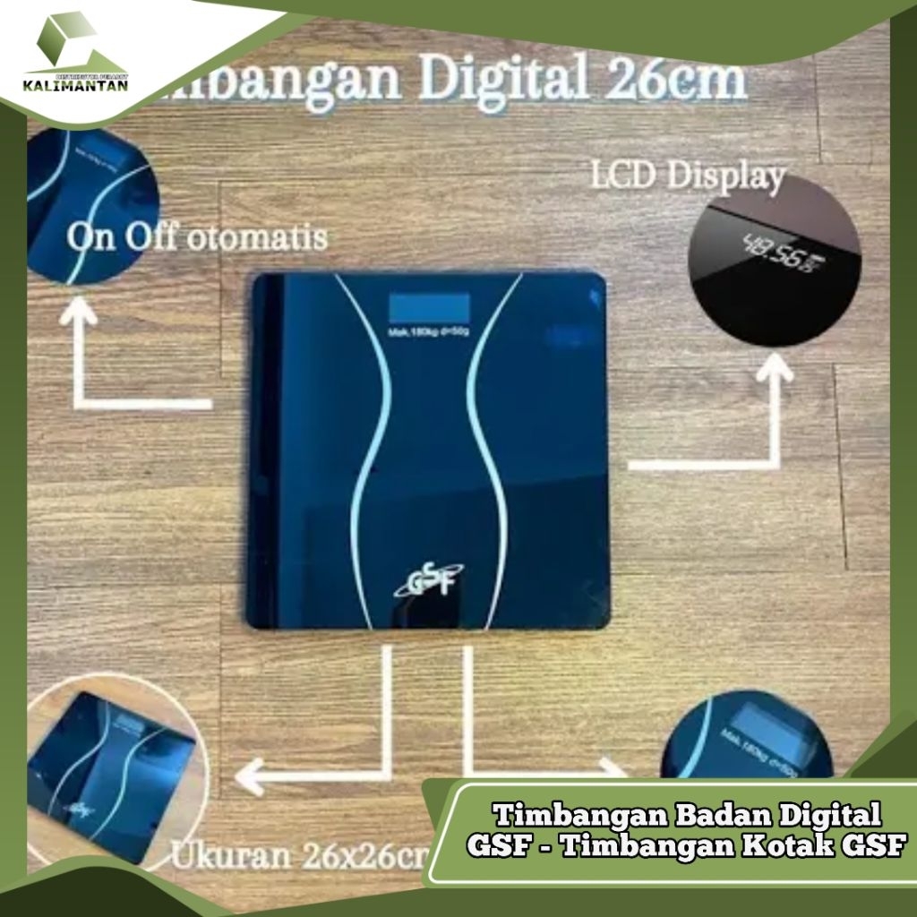 Timbangan Badan Digital GSF - Timbangan Kotak GSF