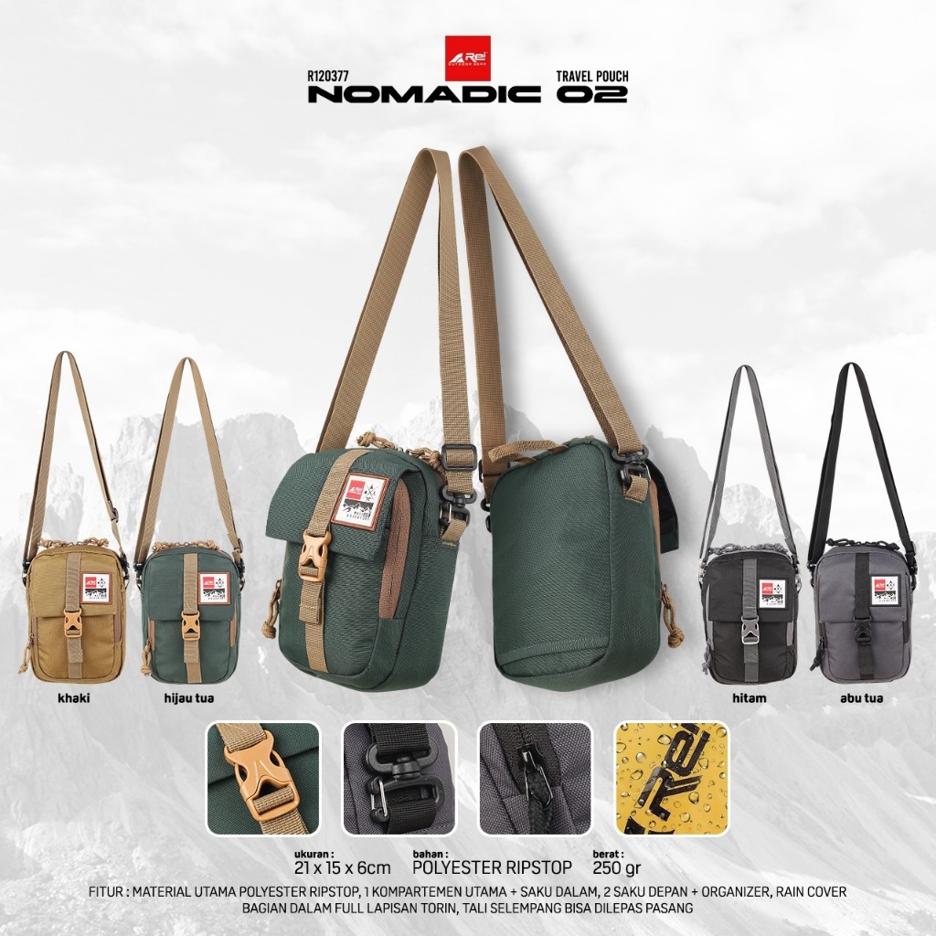 Travel Pouch / Tas Selempang Nomadic 02 Arei Outdoorgear