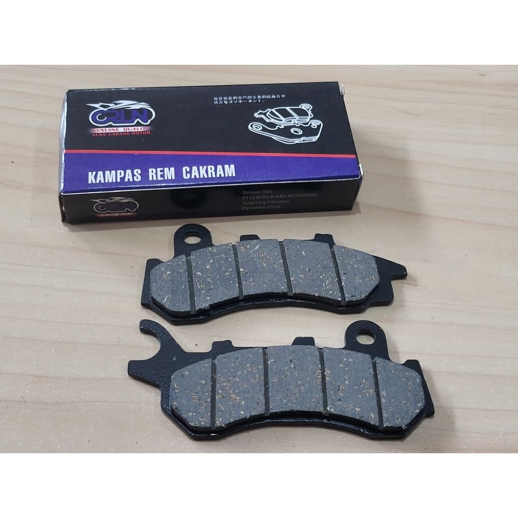 DISPAD KOTAK / DISKPAD / KAMPAS REM CAKRAM DEPAN PCX 150 NEW 2018 / PCX NEW / ASLI CRUN