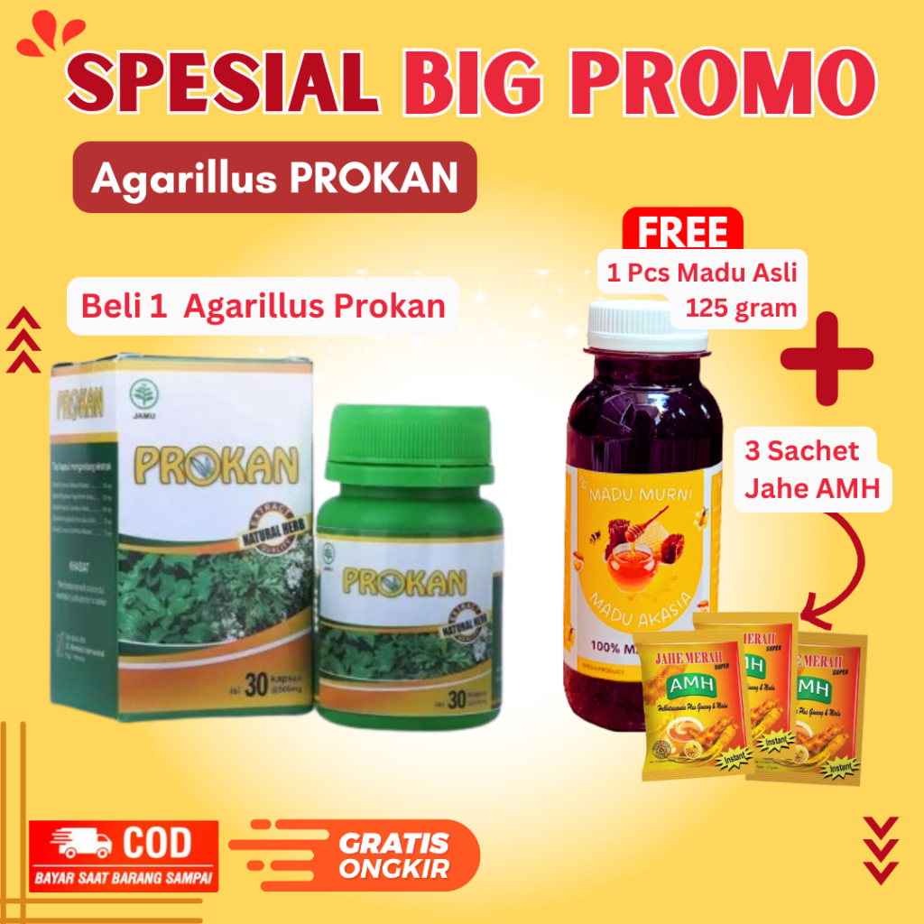 PROMO BELI 1 GRATIS BONUS MADU | AGARILLUS PROKAN | Obat Penyakit Bagian Bawah