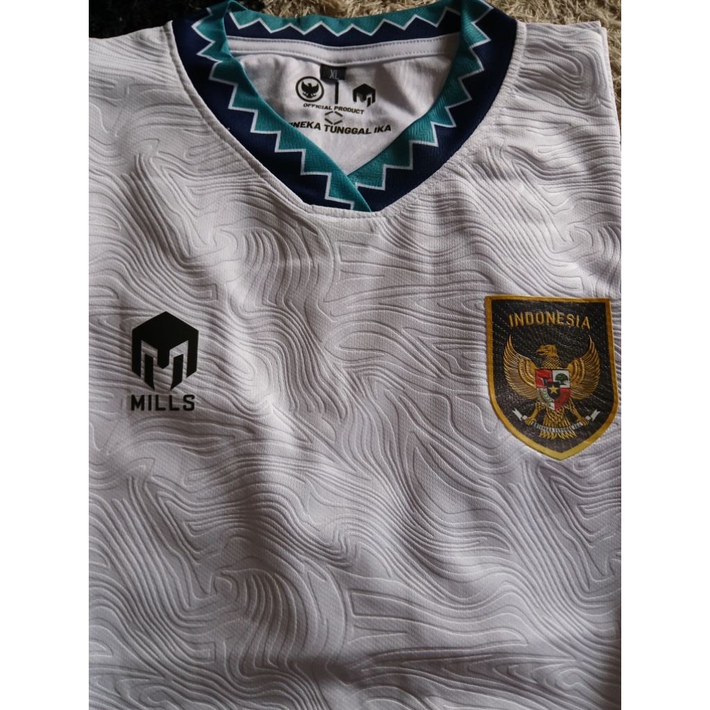 JERSEY TIMNAS INDONESIA (AWAY) MILLS PUTIH
