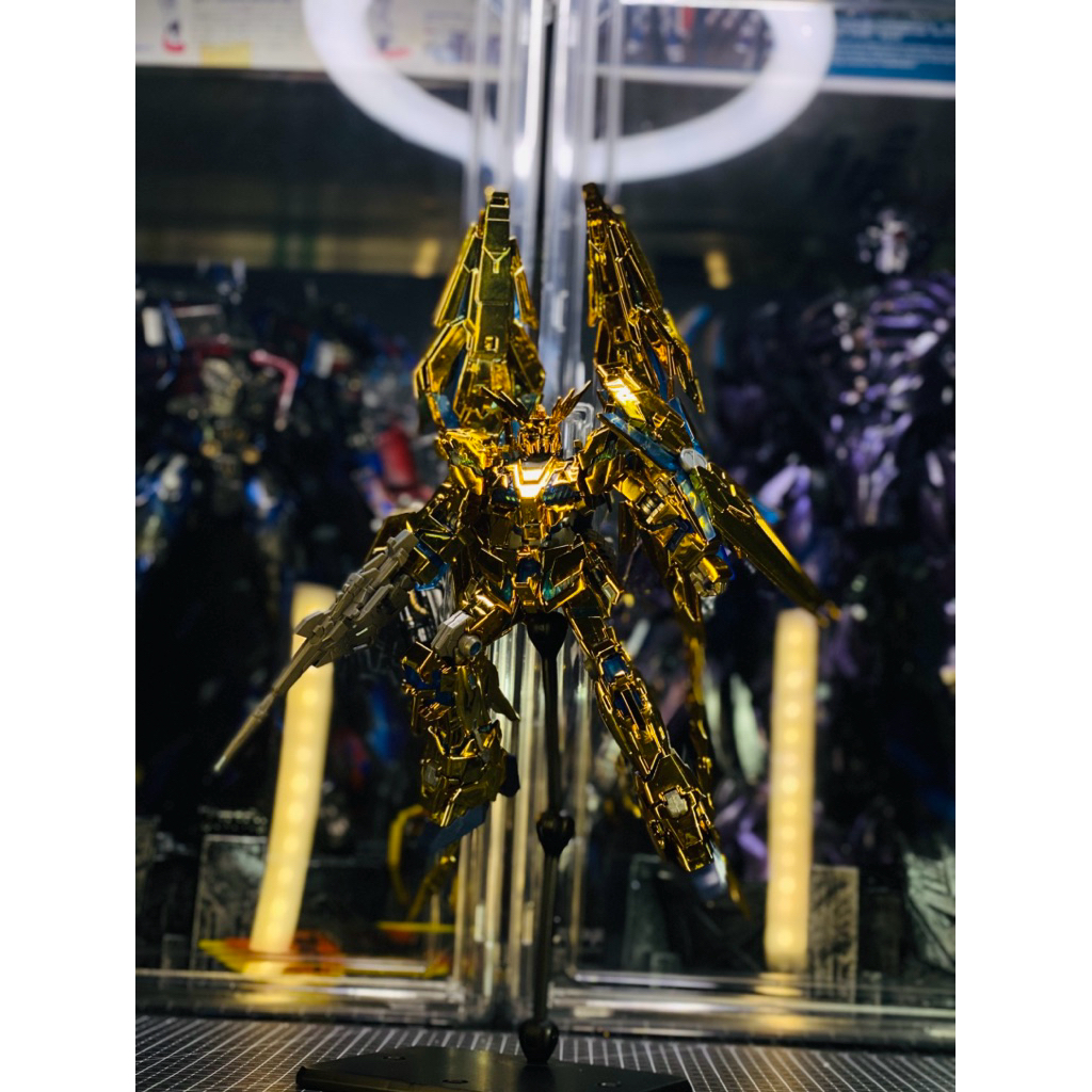 SOLD HG Phenex Gundam 1/144 Gold Coating Limited Sudah Rakit Rapi Tinggal Pajang HG Gundam Hg repain
