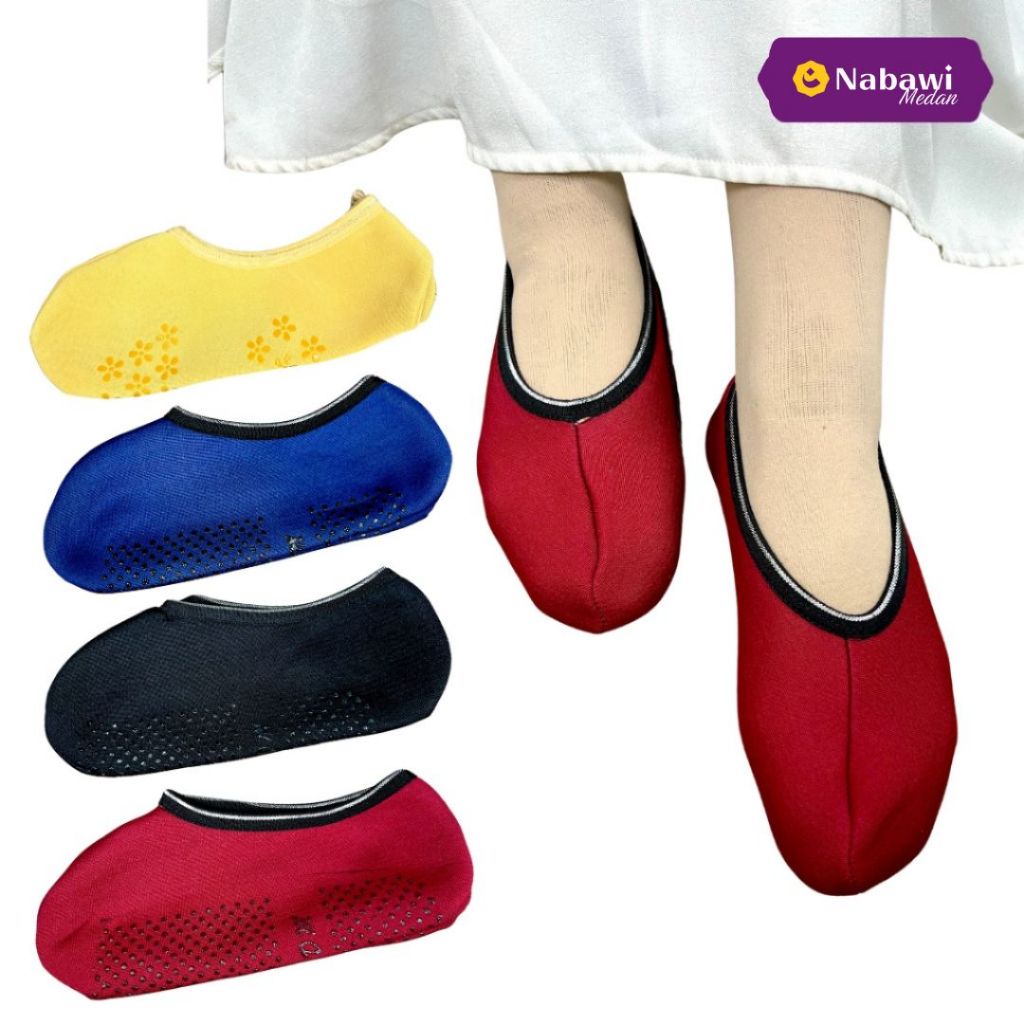 Sepatu Tawaf Kaos Kaki Tawaf Polos Kaos Kaki Wanita Perlengkapan Haji dan Umroh