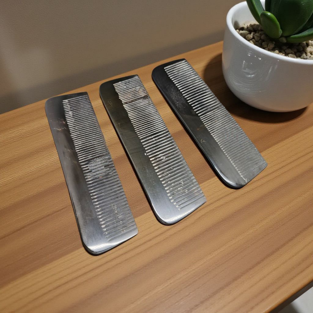 sisir rambut model panjang asli tanduk kerbau handmade