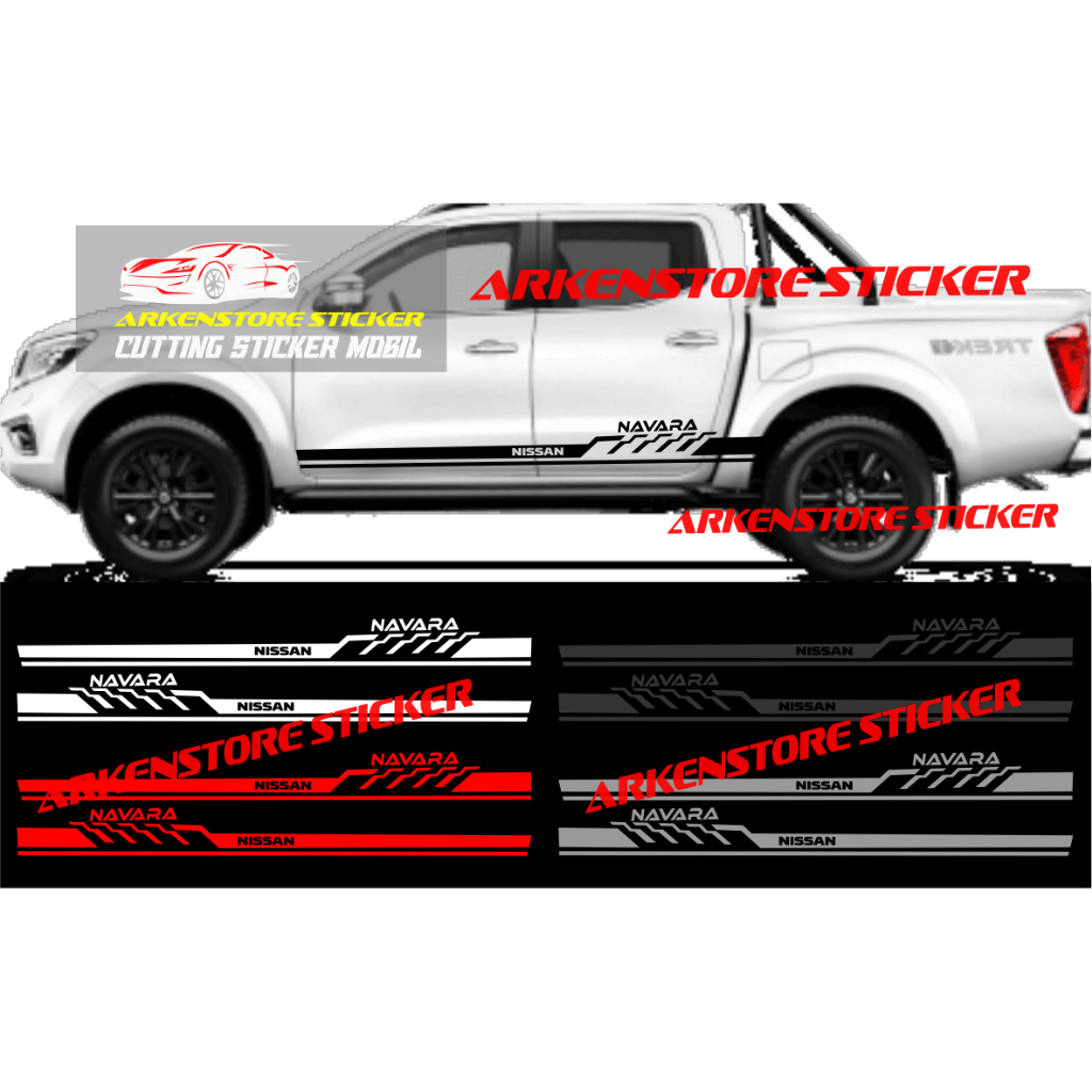 Promo sticker mobil navara cutting sticker stiker mobil nissan navara stiker navara