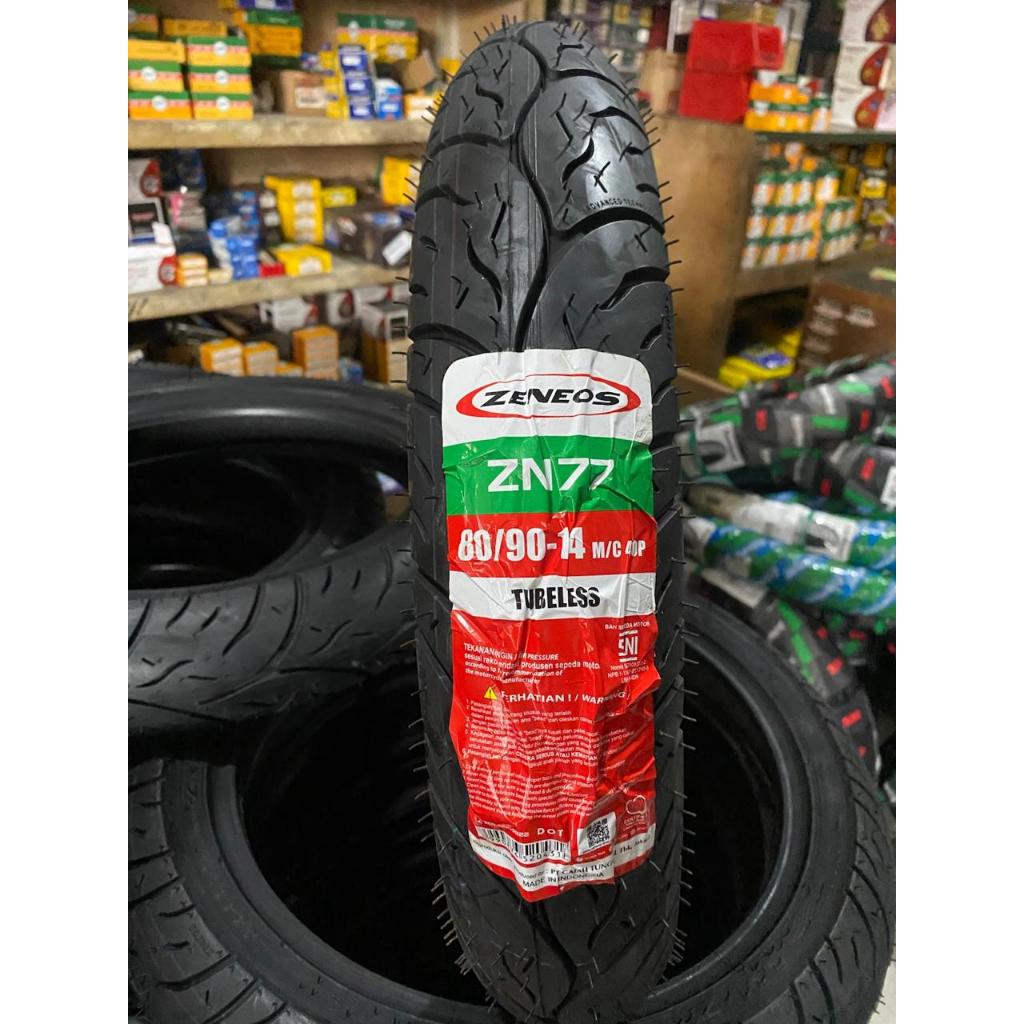 BAN LUAR ZENEOS ZN 77 80/90 - 90/90 RING 14 TUBELESS