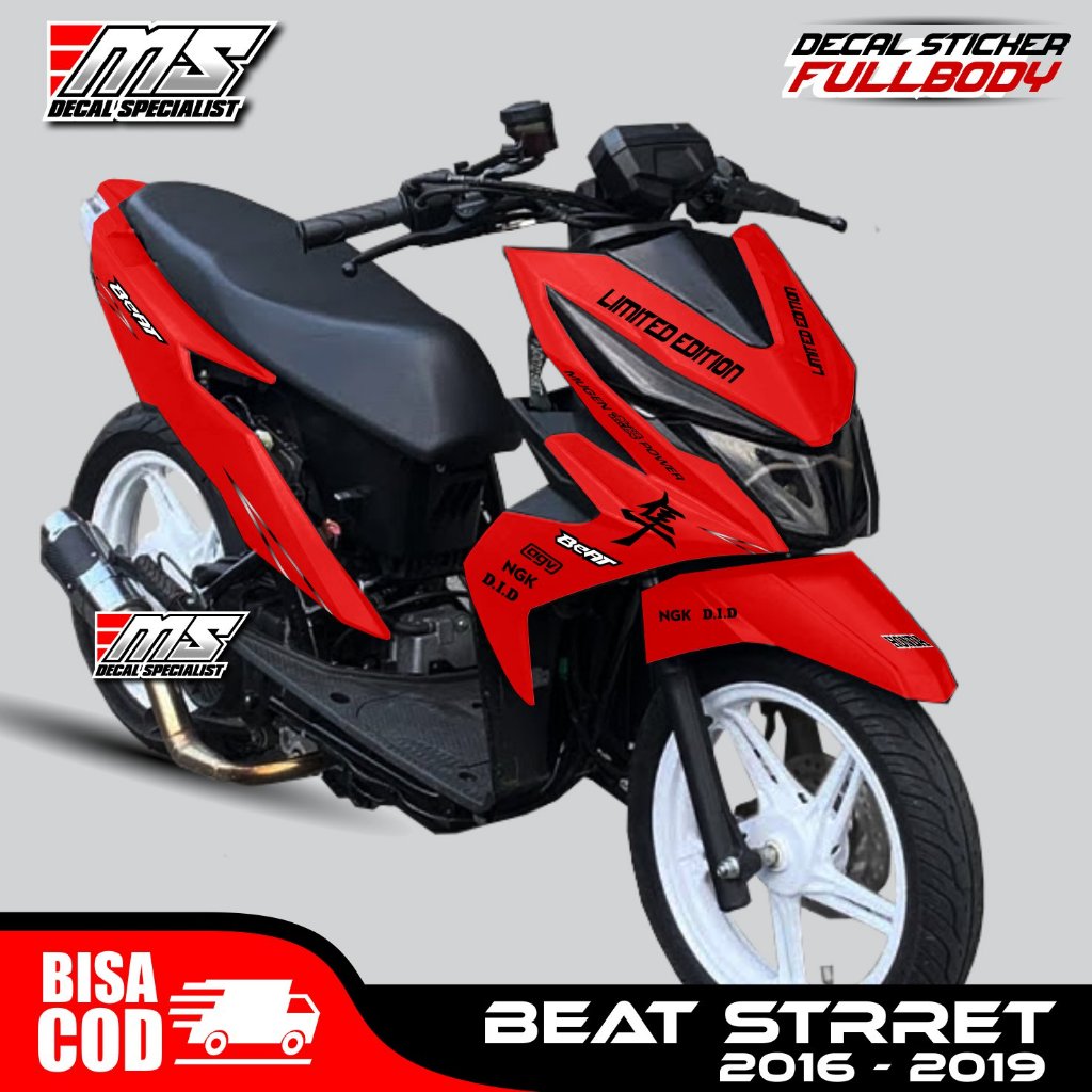 Decal stiker full body Honda Beat street old stiker cuting full body limited edition