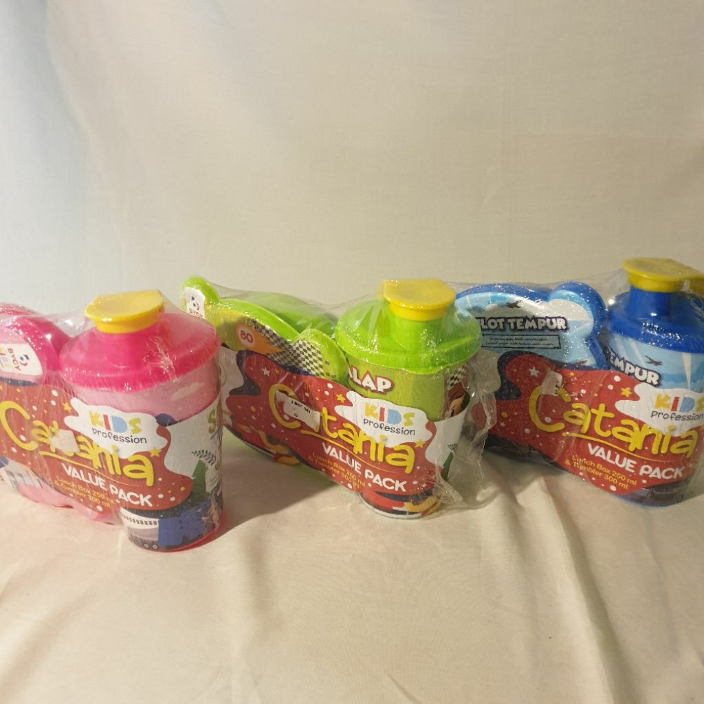 Set Tempat Makan & Botol Minum Anak