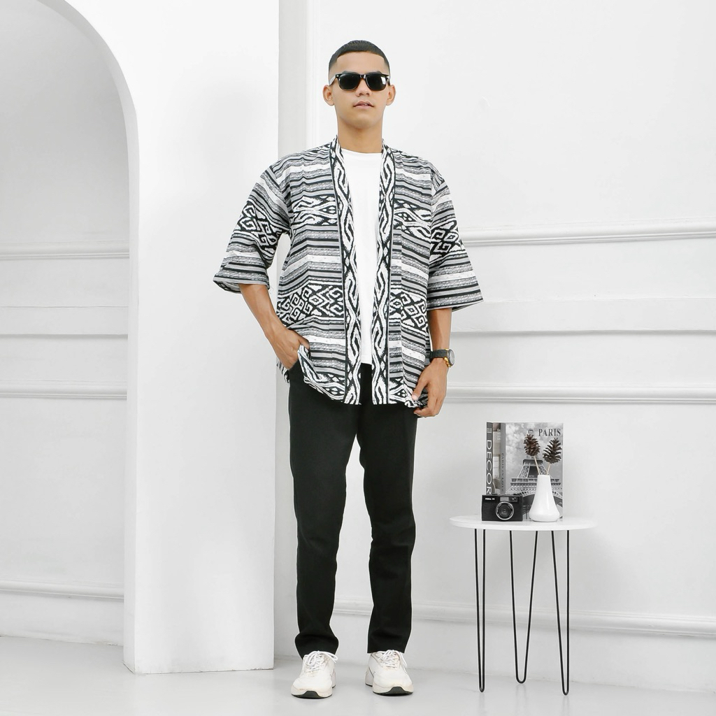 KIMONO BATIK PRIA KIMONO PRIA OUTER MODERN BATIK NUSANTARA