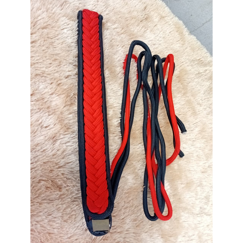 tali kur komando merah hitam talikur kawat komando