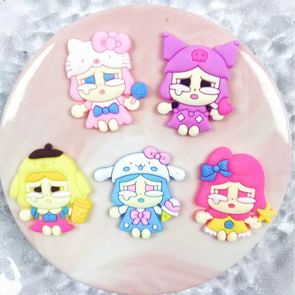 Pin Charm Aksesoris Hiasan Sandal Baim Pin Kancing Sendal Kodok Bahan Pvc