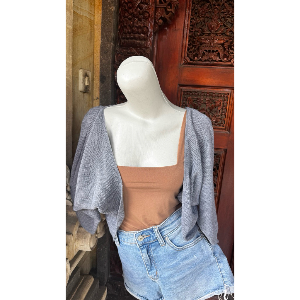 preloved cardigan crop rajut