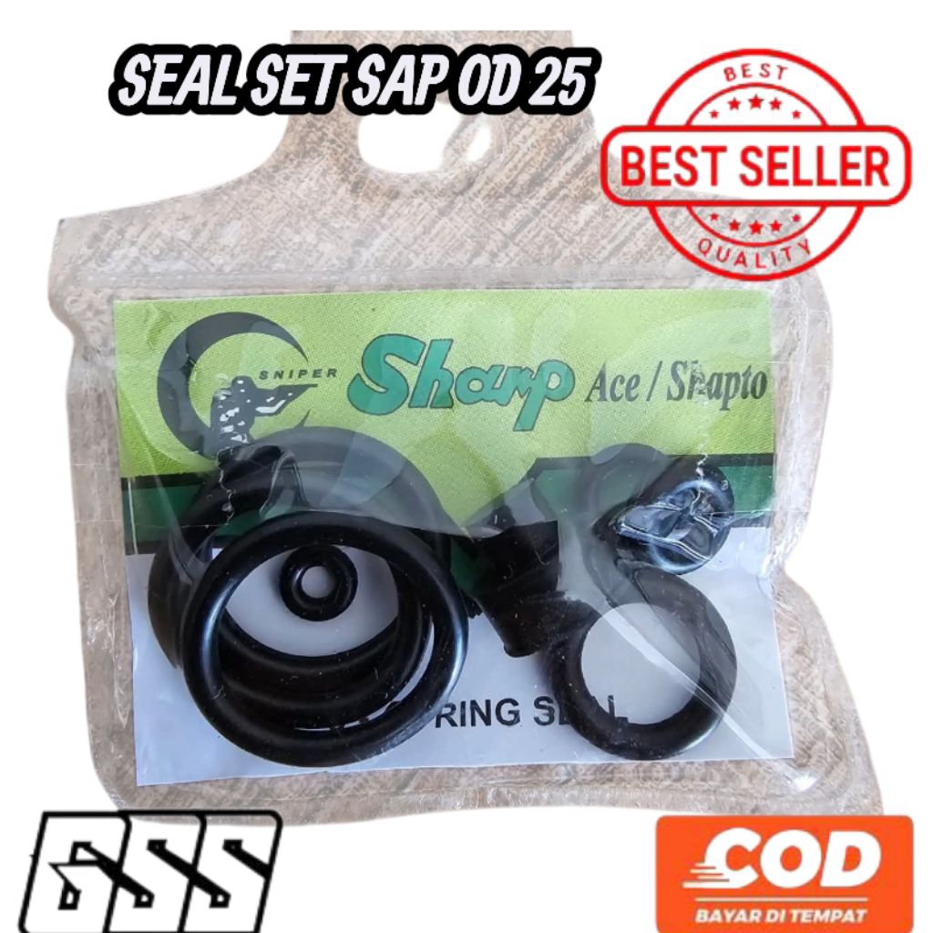 Oring set od 25 | seal sharp long od 25 hijau