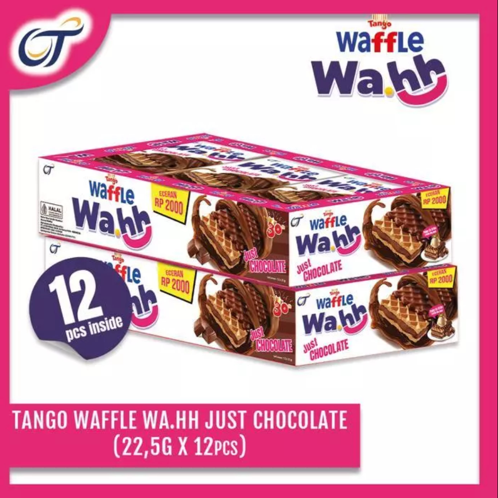 Tango Waffle Wa.hh King Size Just Chocolate 312 Gram [1 Box isi 12pcs]