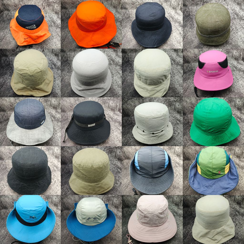 TOPI RIMBA / TOPI BUCKET / TOPI OUTDOOR - Branded Second