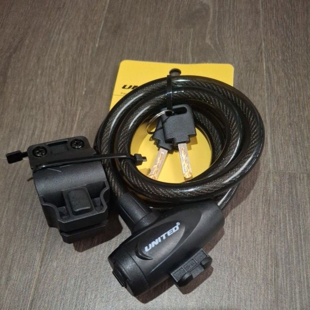 Kunci Spiral Pengaman / Gembok Sepeda United KS588