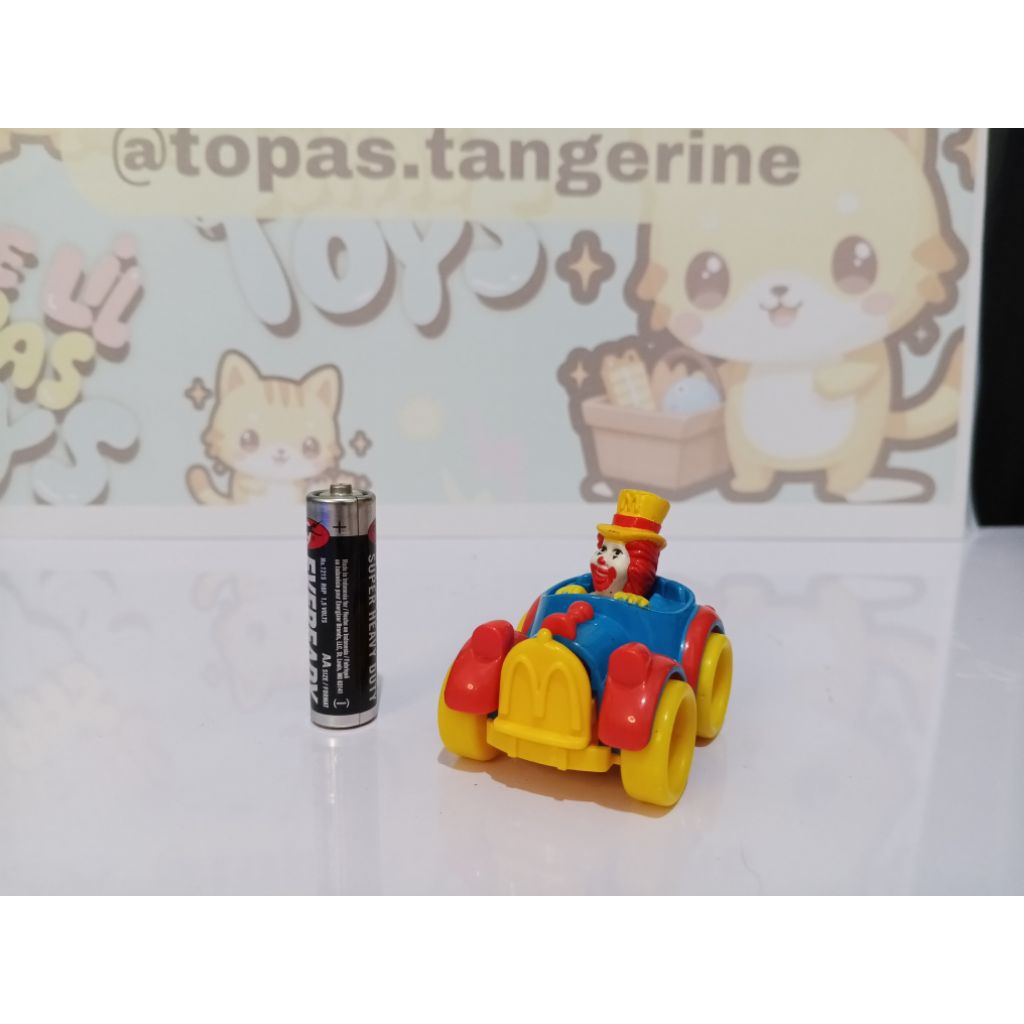 McD Happy Meal Ronald McDonald Car 1989
