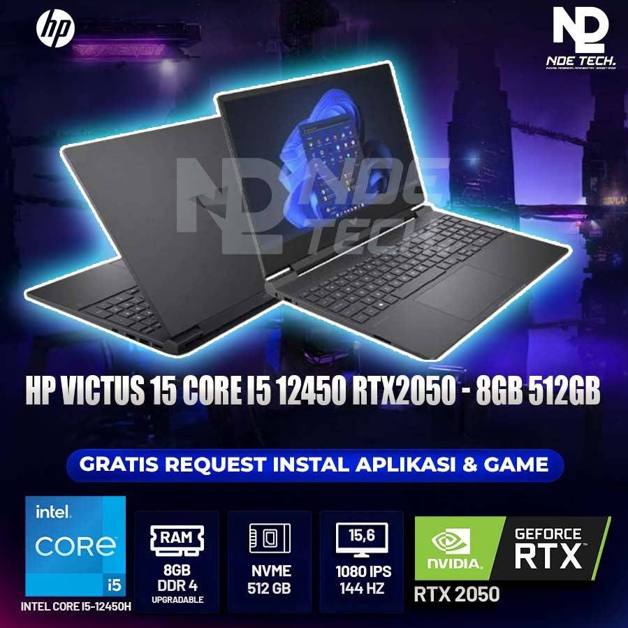 HP VICTUS 15 CORE I5 12450 RTX2050