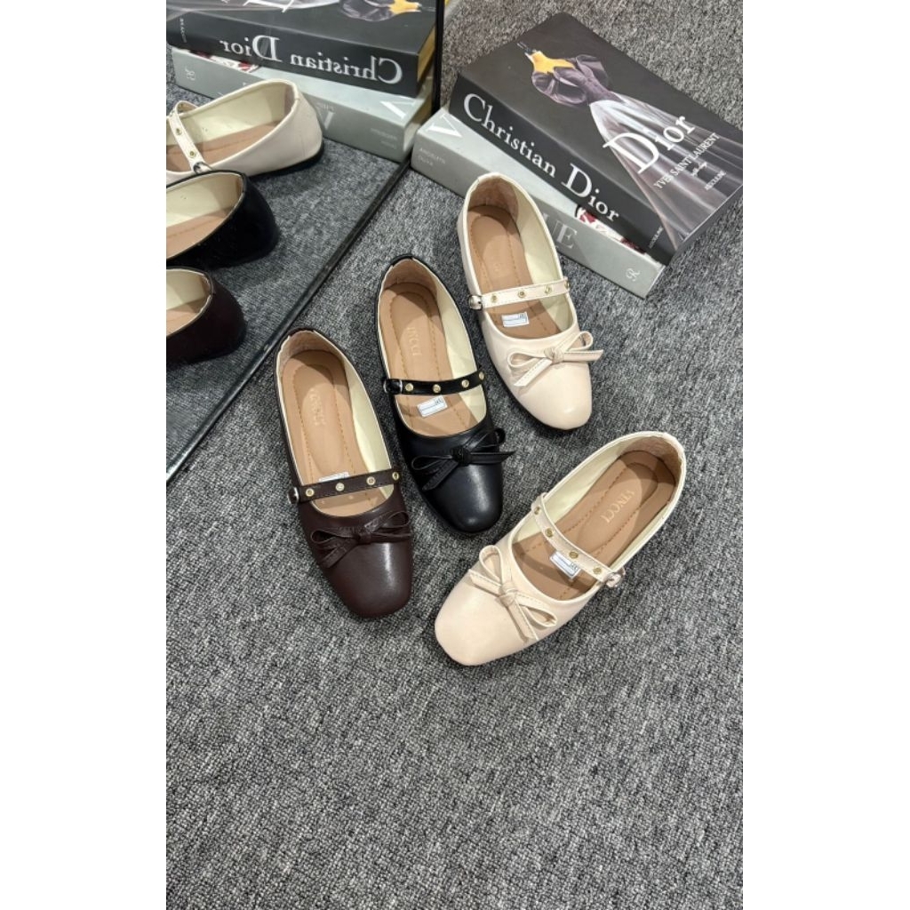 VINNCI Flatshoes Wanita Kekinian - Pansus Wanita