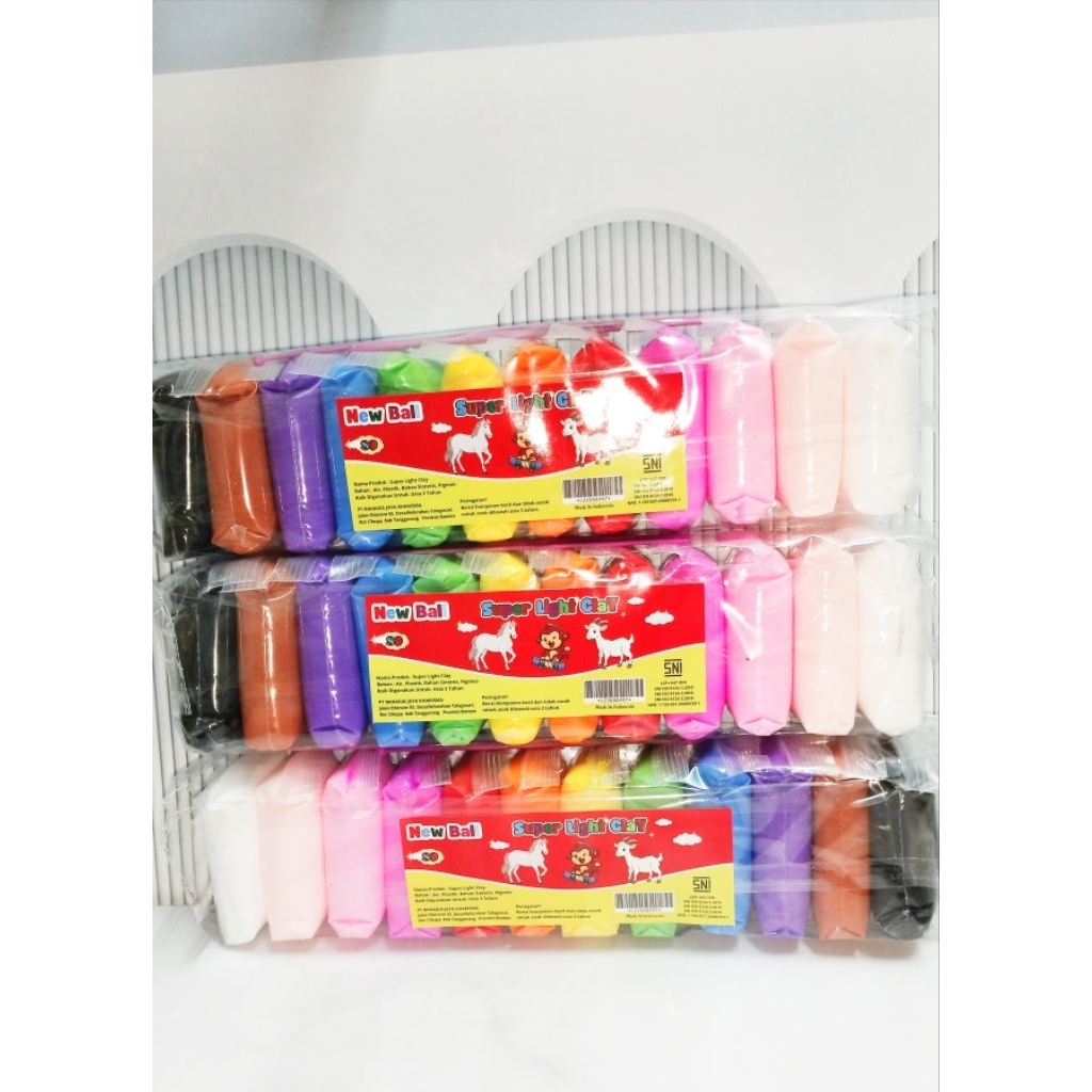 Mainan anak Clay warna warni