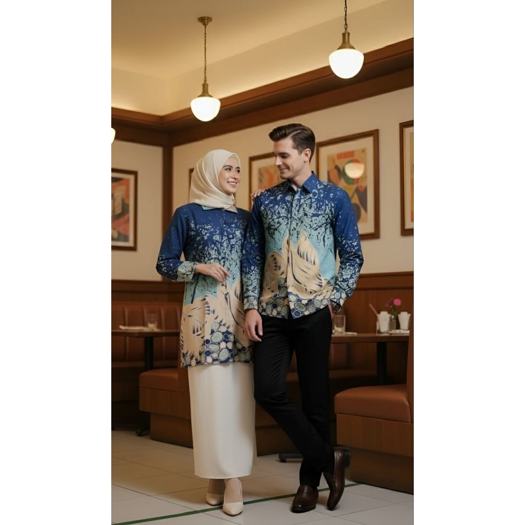 Batik couple bahan katun prima premium