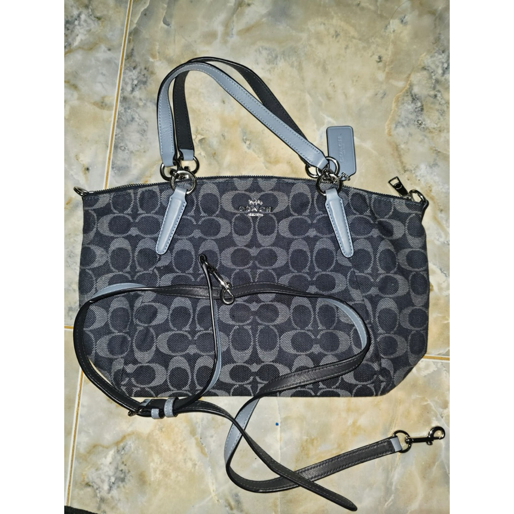 Preloved Tas Coach denim