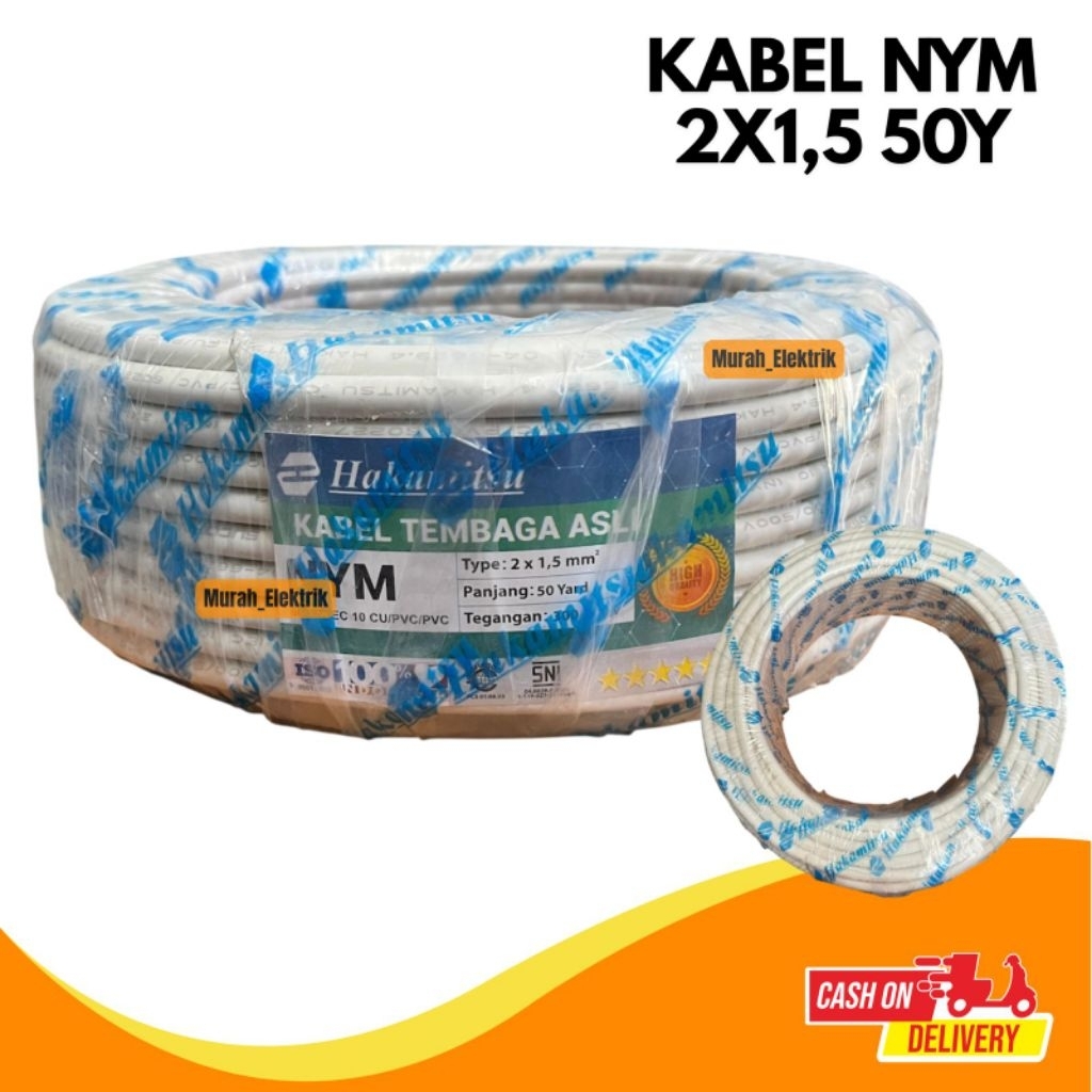 KABEL NYM FAVORITE 2X1,5 2x2,5 50YARD/KABEL NYM/KABEL LISTRIK NYM