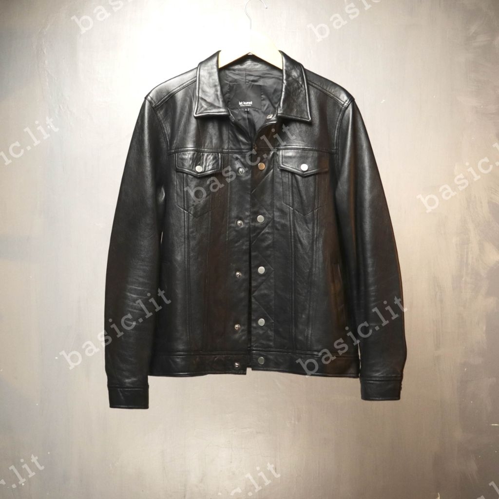 Ist kunst trucker type 3 leather jacket