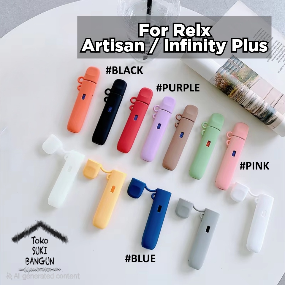 RLX-007 Case RELX Artisan Infinity Plus Rubber CANDY Silicone Cover Casing Pouch Protector