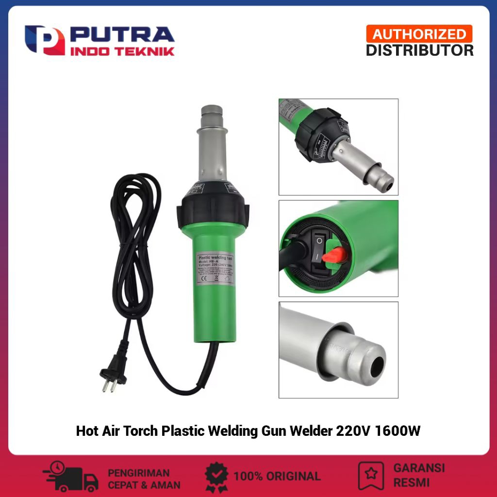 Hot Air Torch Plastic Welding Gun Welder 220V 1600W