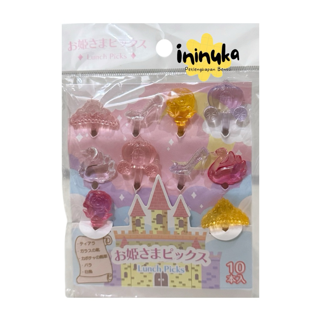 Bento Food Pick Disney Castil Tusukan Bekal Bento