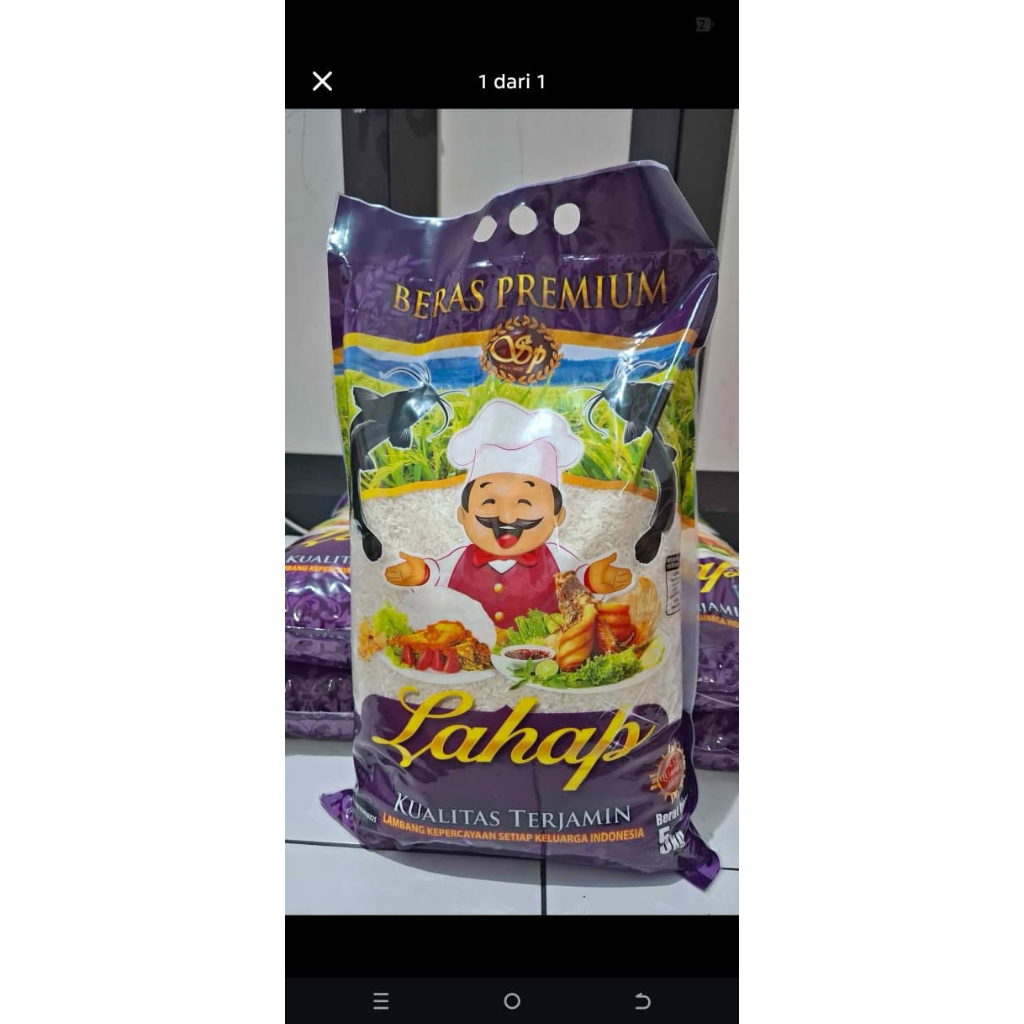 Beras premium lahap 5g/Beras/Beras premium/lahap 5kg