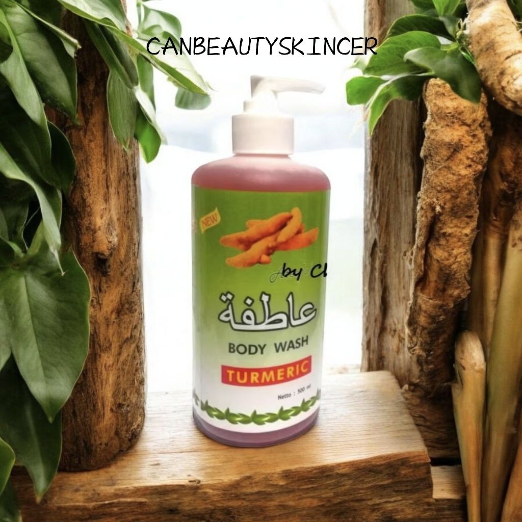 🩷CBS- ATEEFAH / BODY WASH TURMERIC SABUN CAIR ARAB 500ML 100℅ ORIGINAL