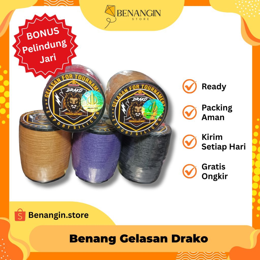 Benang Gelasan Drako Panjang 2000 Yard |Gelasan Matot| |Benang Layangan|