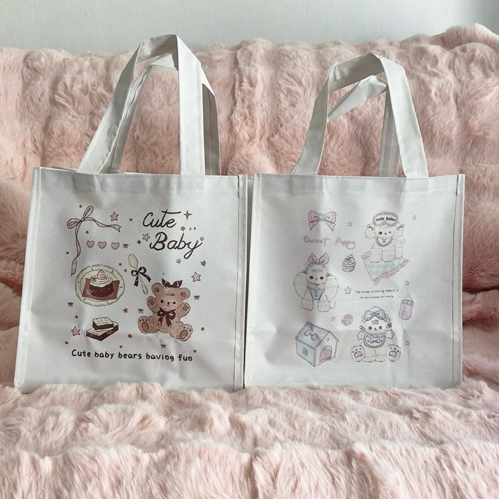 Mocorie - Glaciessy Coquette Totebag / Coquette Lunch Bag / Tas Bekal Coquette / Tas Makan Coquette 
