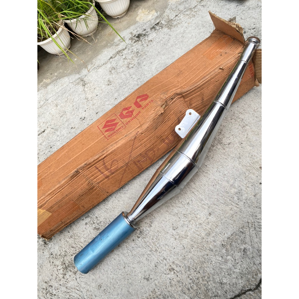 KNALPOT MUFFLER SUZUKI TORNADO GS / CRYSTAL KROM CHROME ORIGINAL SGP
