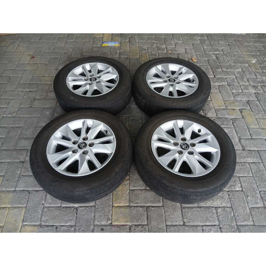 VELG MOBIL ORI STD INNOVA REBORN RING 16 LUBANG BAUT PCD 5X114 BAN DUNLOP 205 65 R16 PELEK
