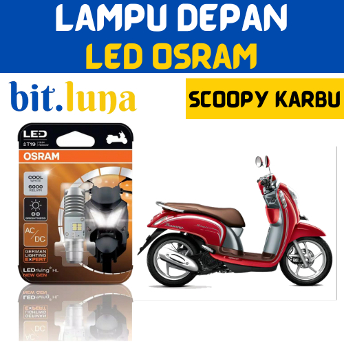 Lampu Led Motor Scoopy Karbu Osram Original Putih 7955 Cw